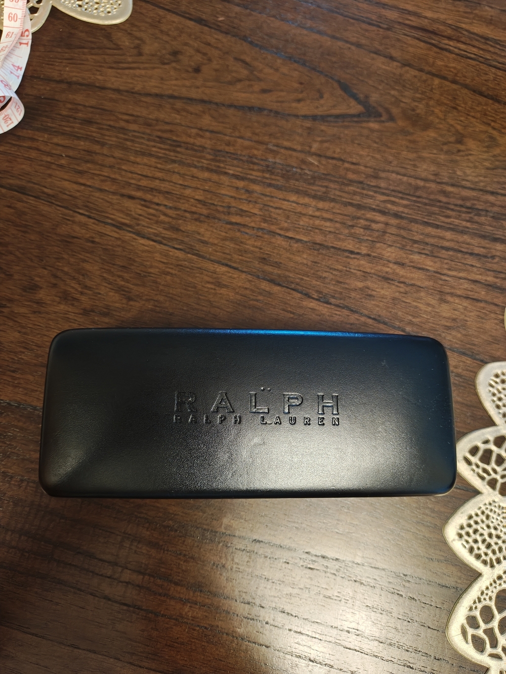 Ralph Lauren Black Embossed Eyewear Case